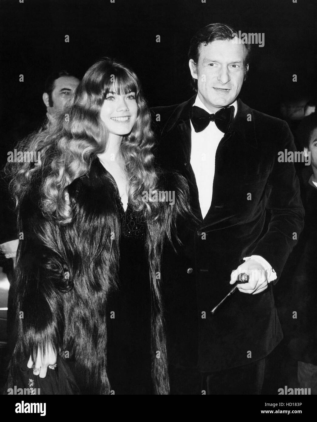 Hugh Hefner, rechts, und Barbi Benton, ca. 1969 Stockfoto