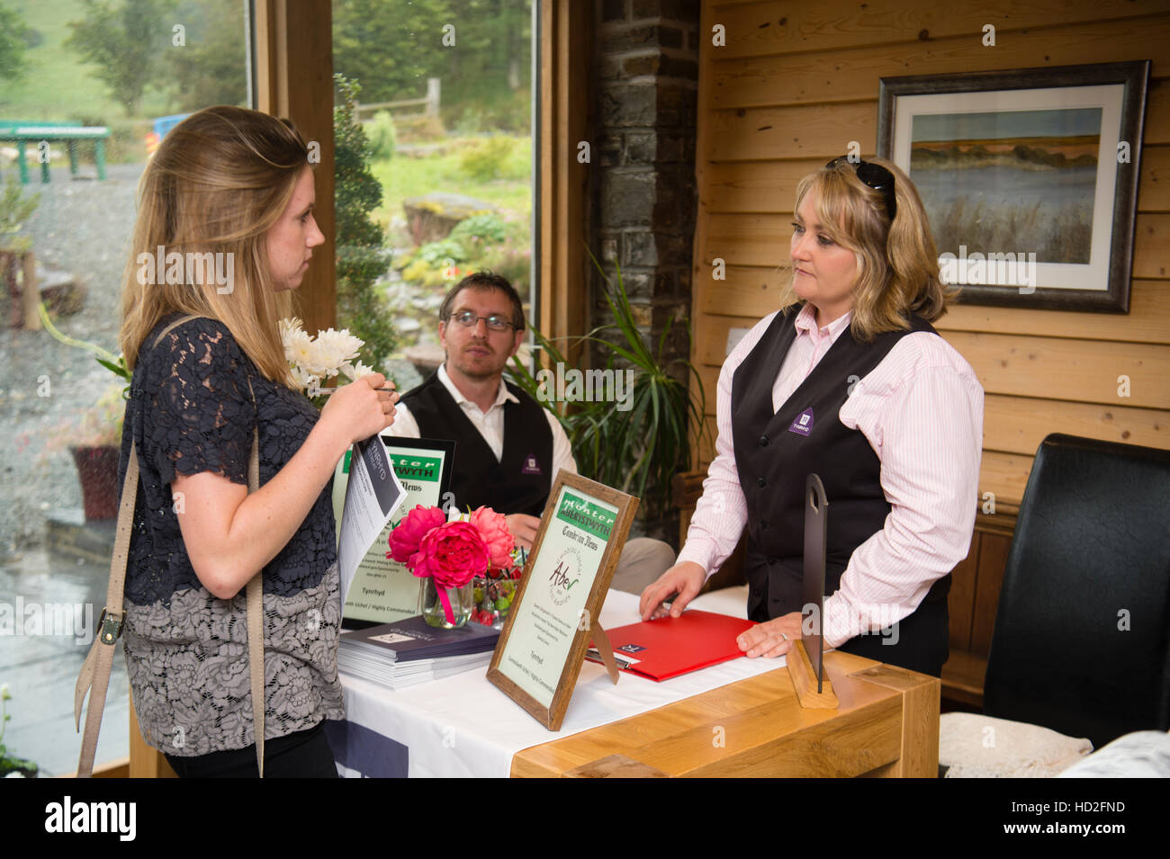 Tynrhyd für Hochzeiten offenen Nachmittag, Teufelsbrücke, Ceredigion Wales UK Stockfoto