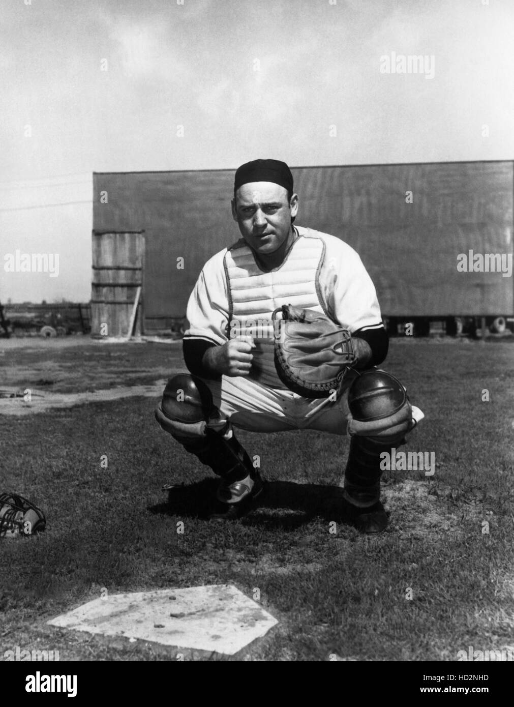 Wes Westrum (1922 – 2002), New York Giants Fänger von 1947 bis 1957 Stockfoto
