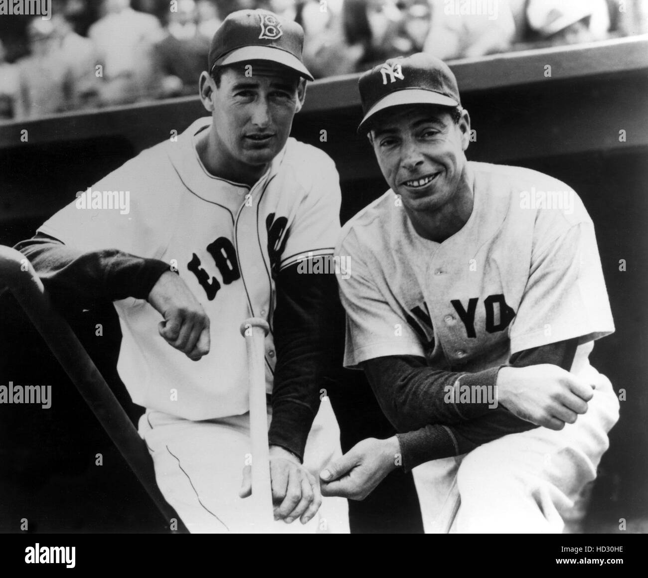 Ted Williams & Joe DiMaggio, 1951 Stockfoto