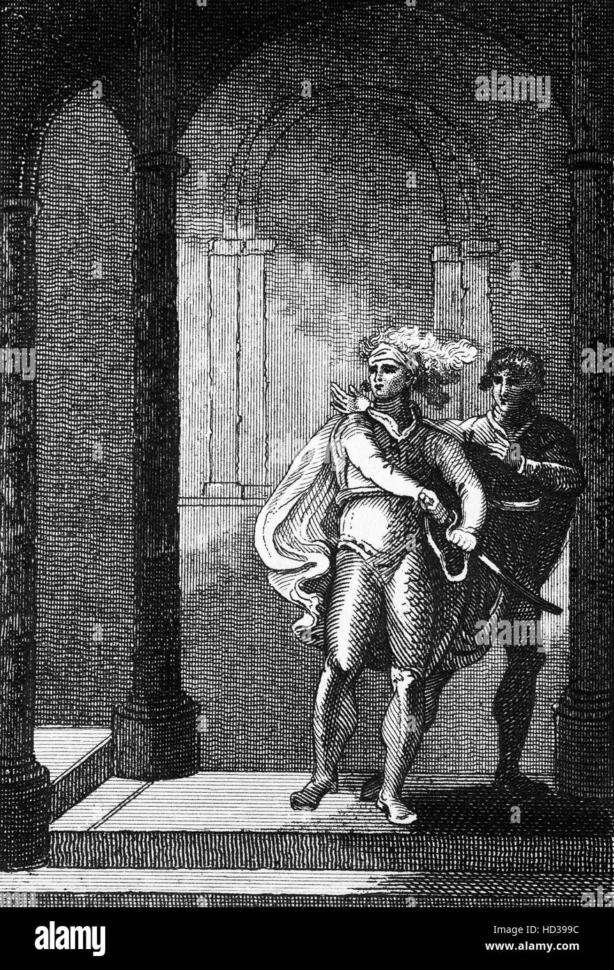 Die nachtragend Prinz Robert (1051 – 1134. Der Sohn von William der Eroberer, er war der Herzog der Normandie von 1087 bis 1106 und eine erfolglose Anwärter auf den Thron des Königreichs von England. Stockfoto