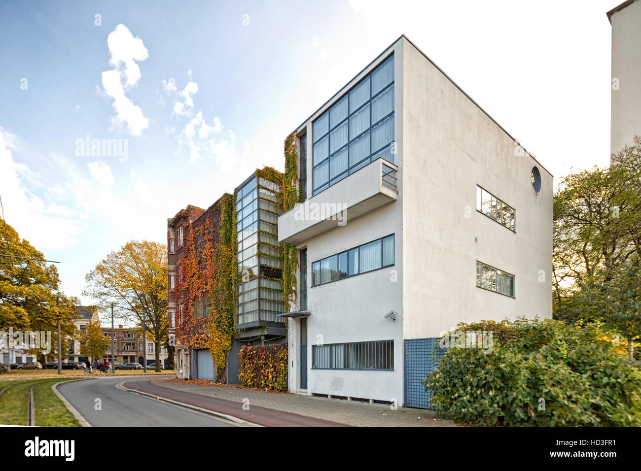 Antwerpen, Belgien - Oktober 2016: Guiette House im Jahre 1926 von Le Corbusier entworfen. Es ist ein Anfang und klassischen Beispiel des "International Style" und Stockfoto