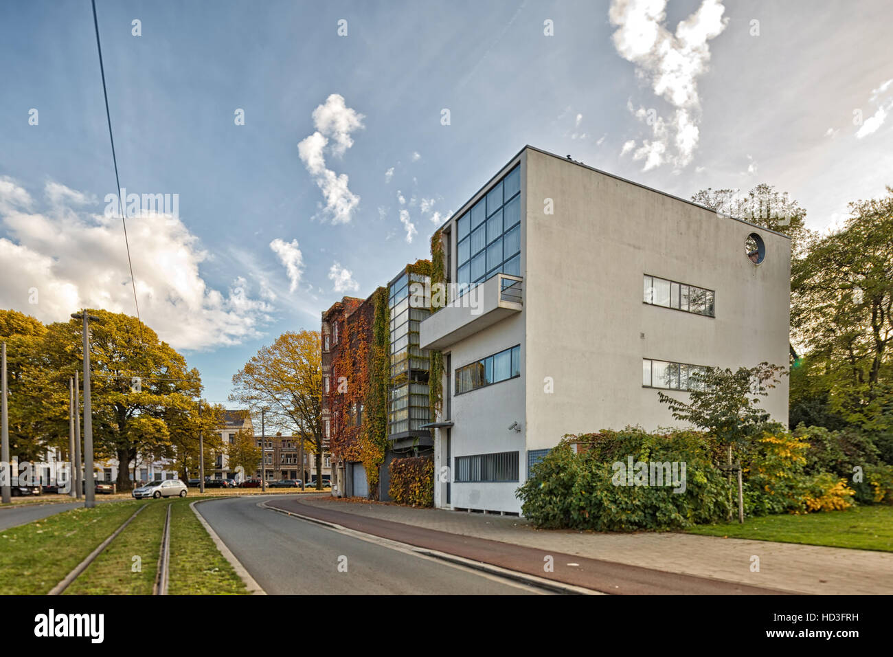 Antwerpen, Belgien - Oktober 2016: Guiette House im Jahre 1926 von Le Corbusier entworfen. Es ist ein Anfang und klassischen Beispiel des "International Style" und Stockfoto