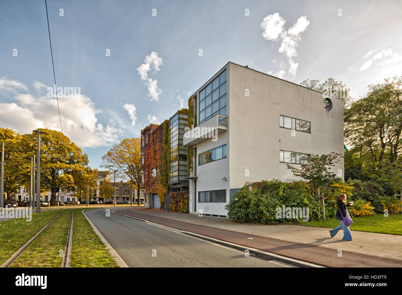 Antwerpen, Belgien - Oktober 2016: Guiette House im Jahre 1926 von Le Corbusier entworfen. Es ist ein Anfang und klassischen Beispiel des "International Style" und Stockfoto