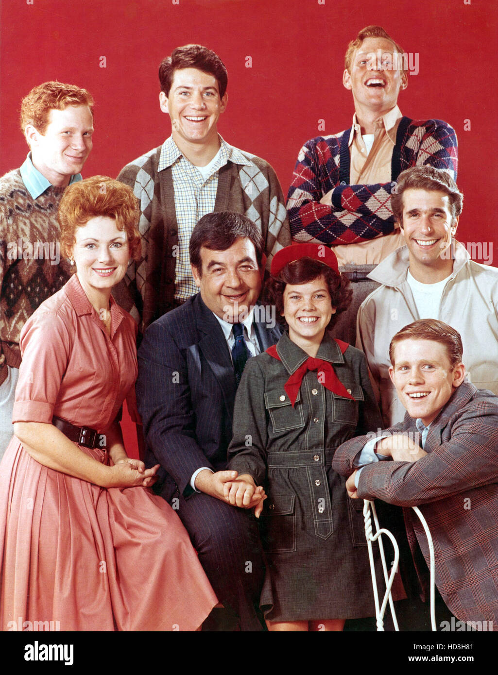 HAPPY DAYS (hintere Reihe, l, R) Donny Most, Anson Williams, Gavan O