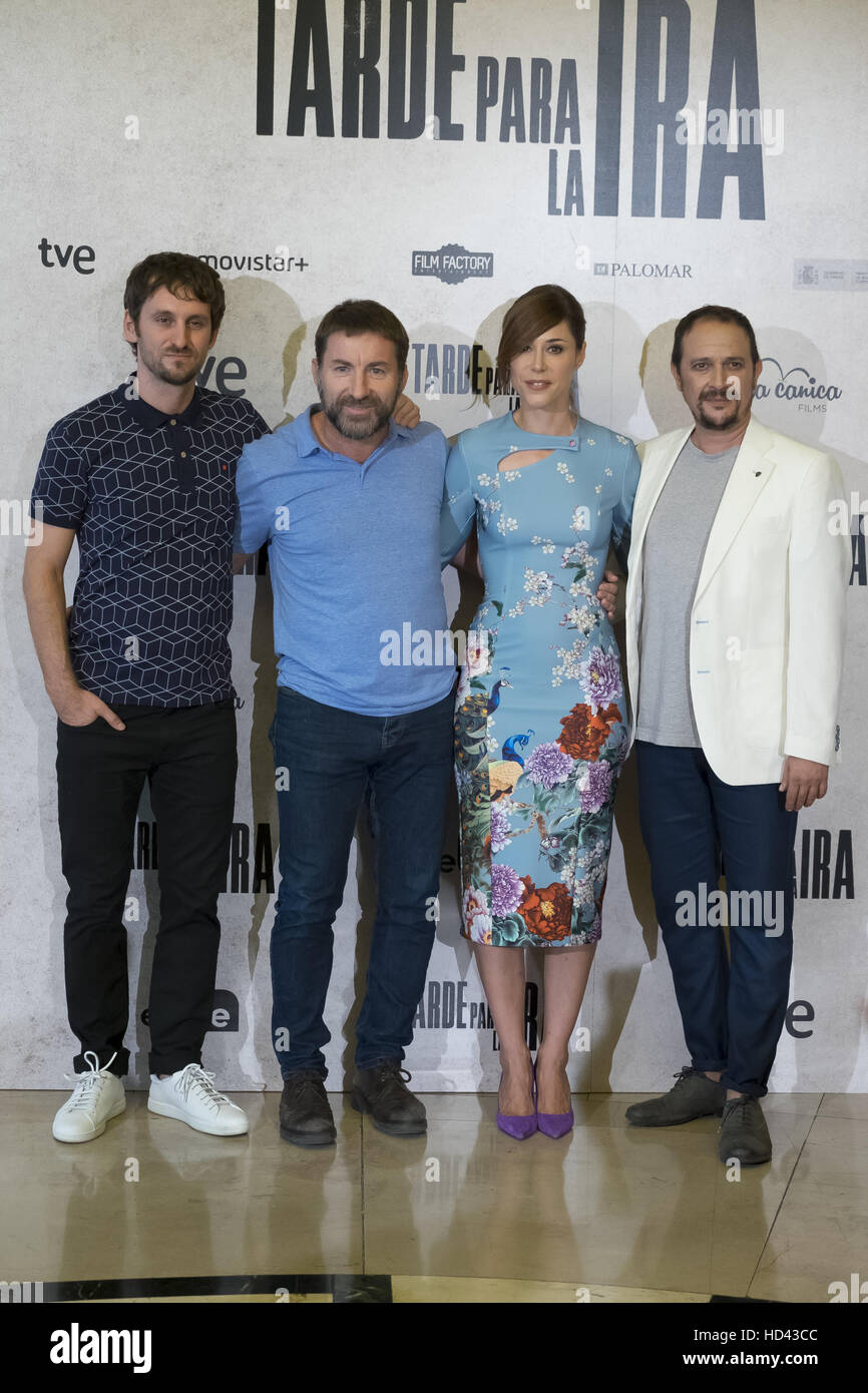 "Tarde Para la Ira" Photocall mit Madrid: Ruth Diaz, Antonio De La Torre, Raúl Arévalo, Luís Callejo wo: Madrid, Spanien: 06 September 2016 Stockfoto