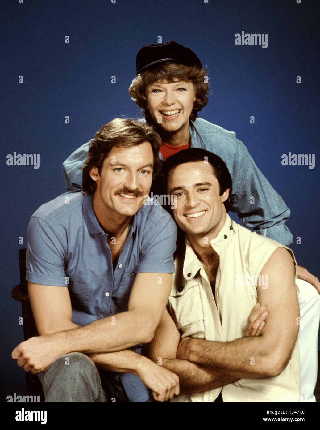 Perry King, Anne Francis, RIPTIDE, Joe Penny, 1984-86, © NBC / Courtesy: Everett Collection Stockfoto