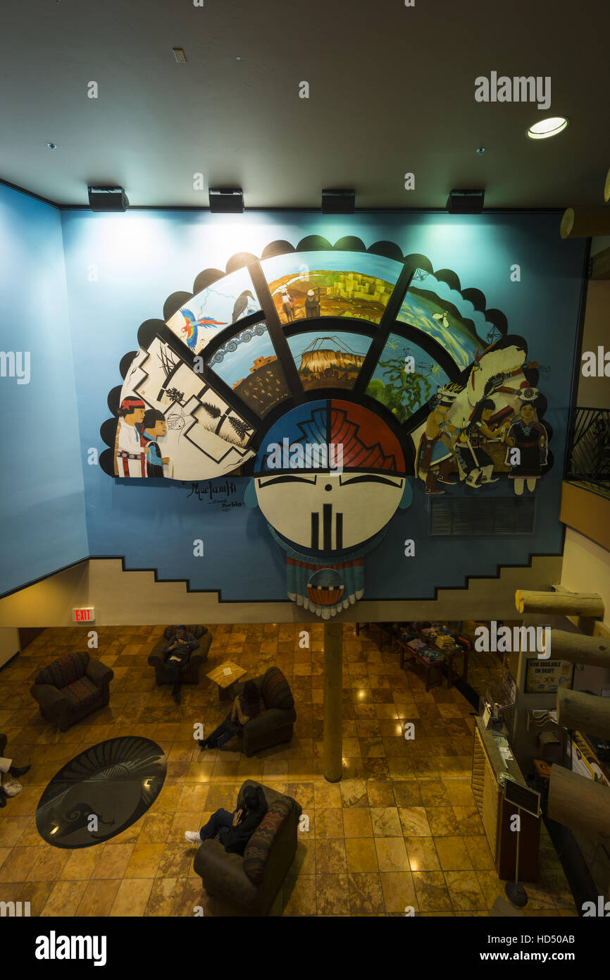 New Mexico, Albuquerque, Indian Pueblo Cultural Center, Ausstellung Stockfoto