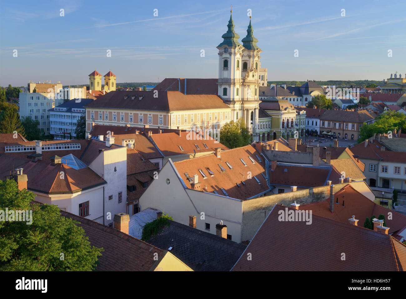 Eger Ungarn, Blick auf das Schloss Stockfoto