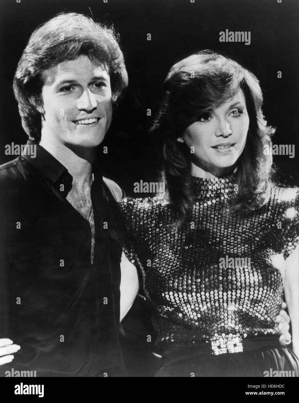 SOLID GOLD, Andy Gibb, Victoria Principal, 1980-88, (c) Paramount Television/Courtesy Everett Collection Stockfoto