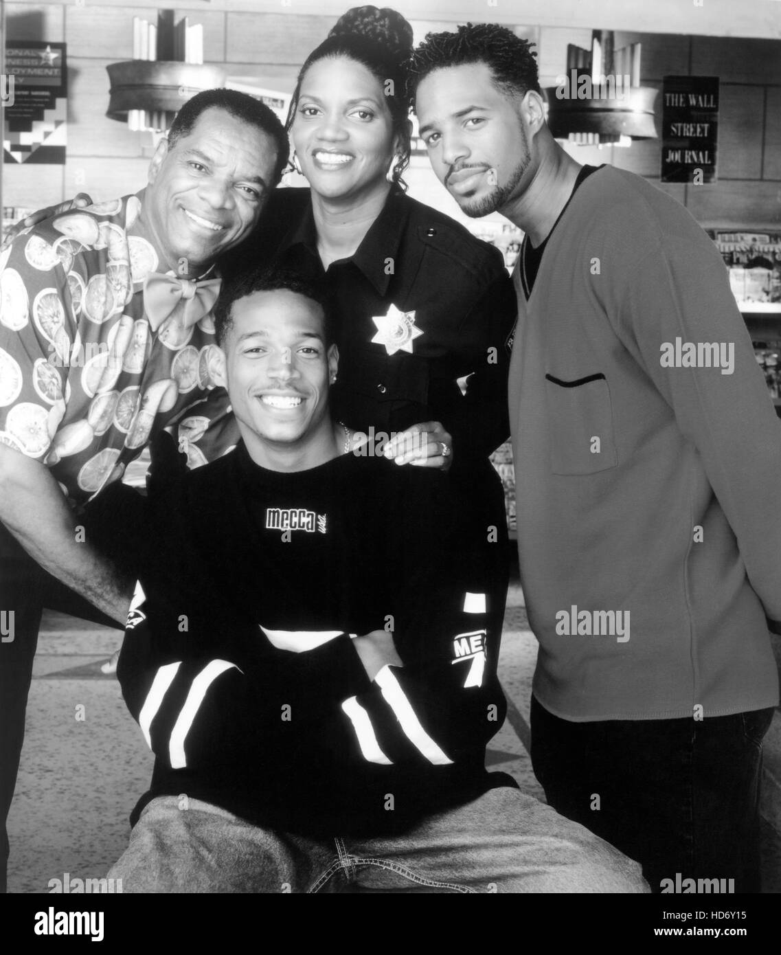 DIE WAYANS Bros., (im Uhrzeigersinn von links): John Witherspoon, Anna Maria Horsford, Shawn Wayans, Marlon Wayans, (1997), 1995-99. © Stockfoto