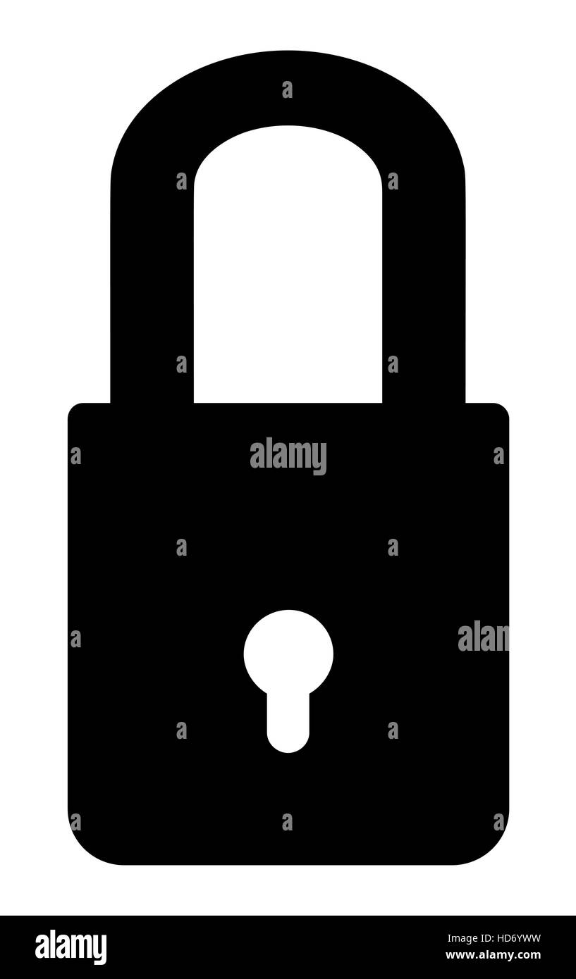 Master-Schlüssel-Schloss-Symbol Stock Vektor
