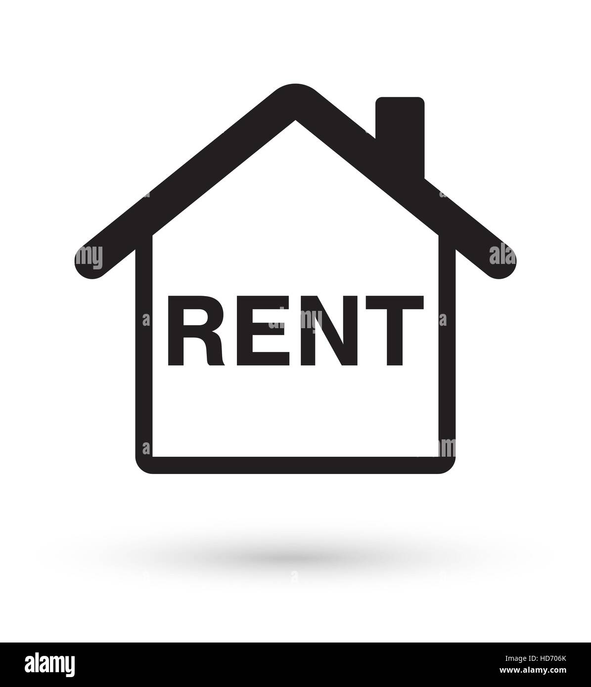 Haus Miete-Symbol Stock Vektor Haus Miete-Symbol Stock Vektor
