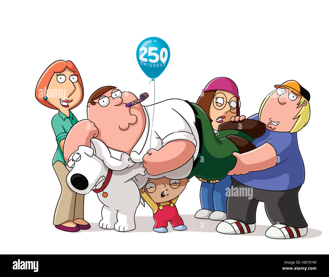 FAMILY GUY (v.l.) Lois Griffin, Brian, der Hund, Peter Griffin, Stewie Griffin, Meg Griffin