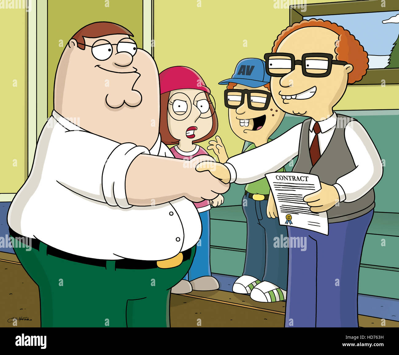 Amguy1 FAMILY GUY, Peter Griffin, Meg Griffin, Neil, Mort