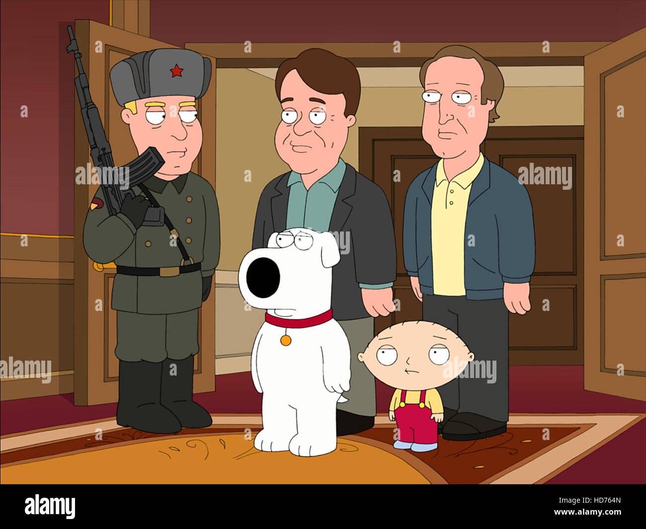 FAMILY GUY (ab 2. links) Brian, der Hund, Dan Aykroyd, Stewie Griffin, Chevy Chase, "Spies