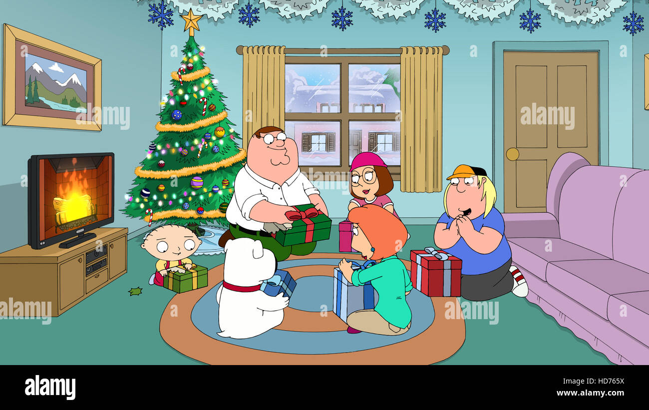 FAMILY GUY (v.l.) Stewie Griffin, Brian, der Hund, Peter Griffin, Meg Griffin, Lois Griffin