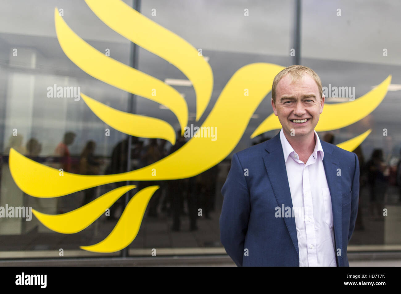 Liberal Democrats Tim Farron kommt bei den liberalen Demokraten Konferenz 2016 Brighton mit: Tim Farron Where: Brighton, Vereinigtes Königreich bei: 17 September 2016 Stockfoto