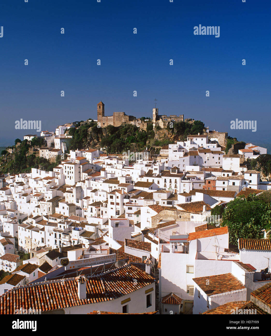 Casares weißen Dorf, Andalusien, Spanien Stockfoto