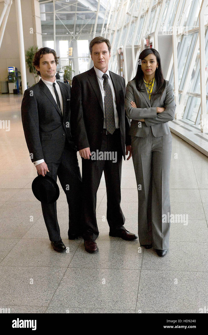 WHITE COLLAR (v.l.): Matthew Bomer, Tim Dekay, Alexandra Daddario, "Pilot",  (Staffel 1), 2009-. Foto: David Giesbrecht Stockfotografie - Alamy