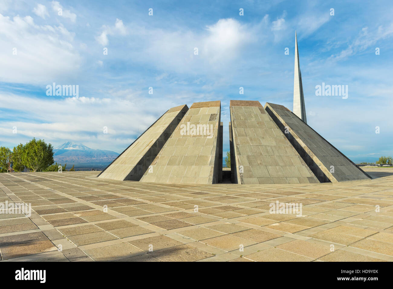 Armenischen Völkermord Denkmal tsitsernakaberd, Jerewan, Armenien, im Kaukasus, im Nahen Osten, in Asien Stockfoto