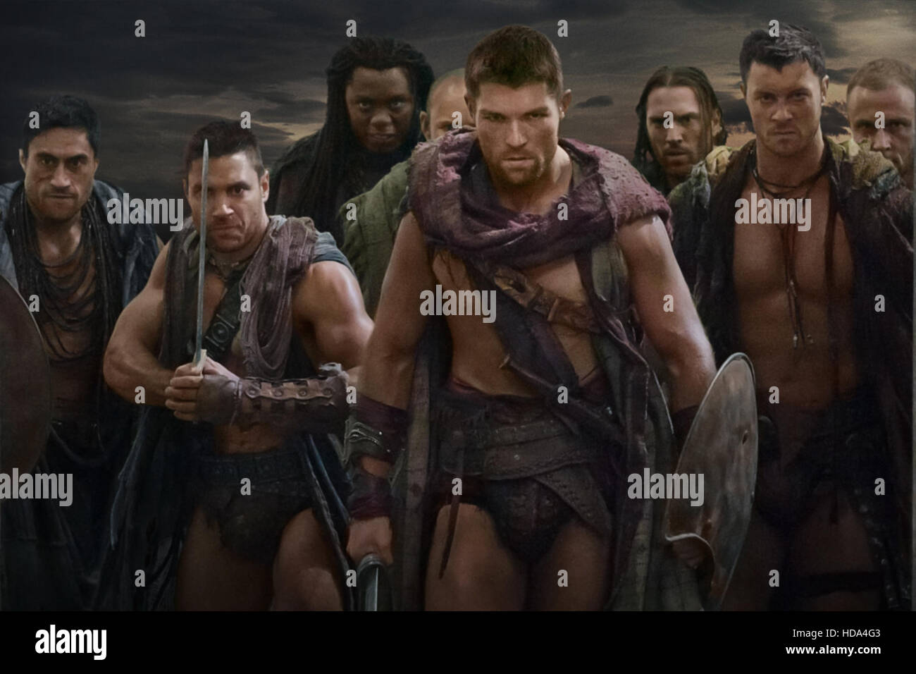SPARTACUS: VENGEANCE (aka SPARTACUS: BLOOD & SAND), von links: Craig