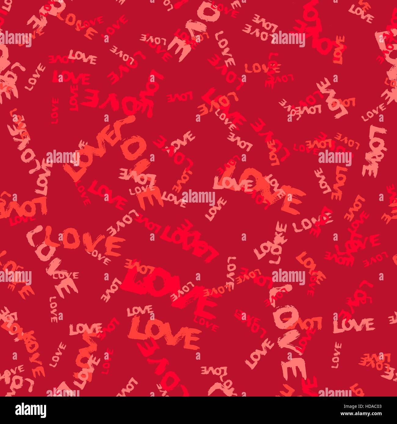 Valentine Hintergrund gemalt Worte Liebe Stock Vektor