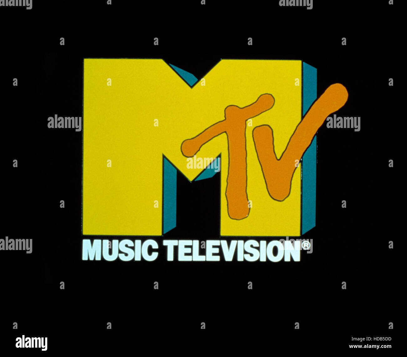 MTV-LOGO, das erste Logo von 1981. (c) MTV. Höflichkeit: Everett Collection Stockfoto