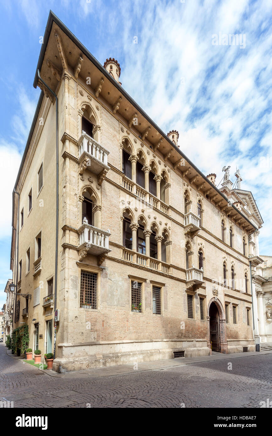 Palazzo Caldogno-Dal Toso-Franeschini-da Schio von Corso Palladio. Stockfoto
