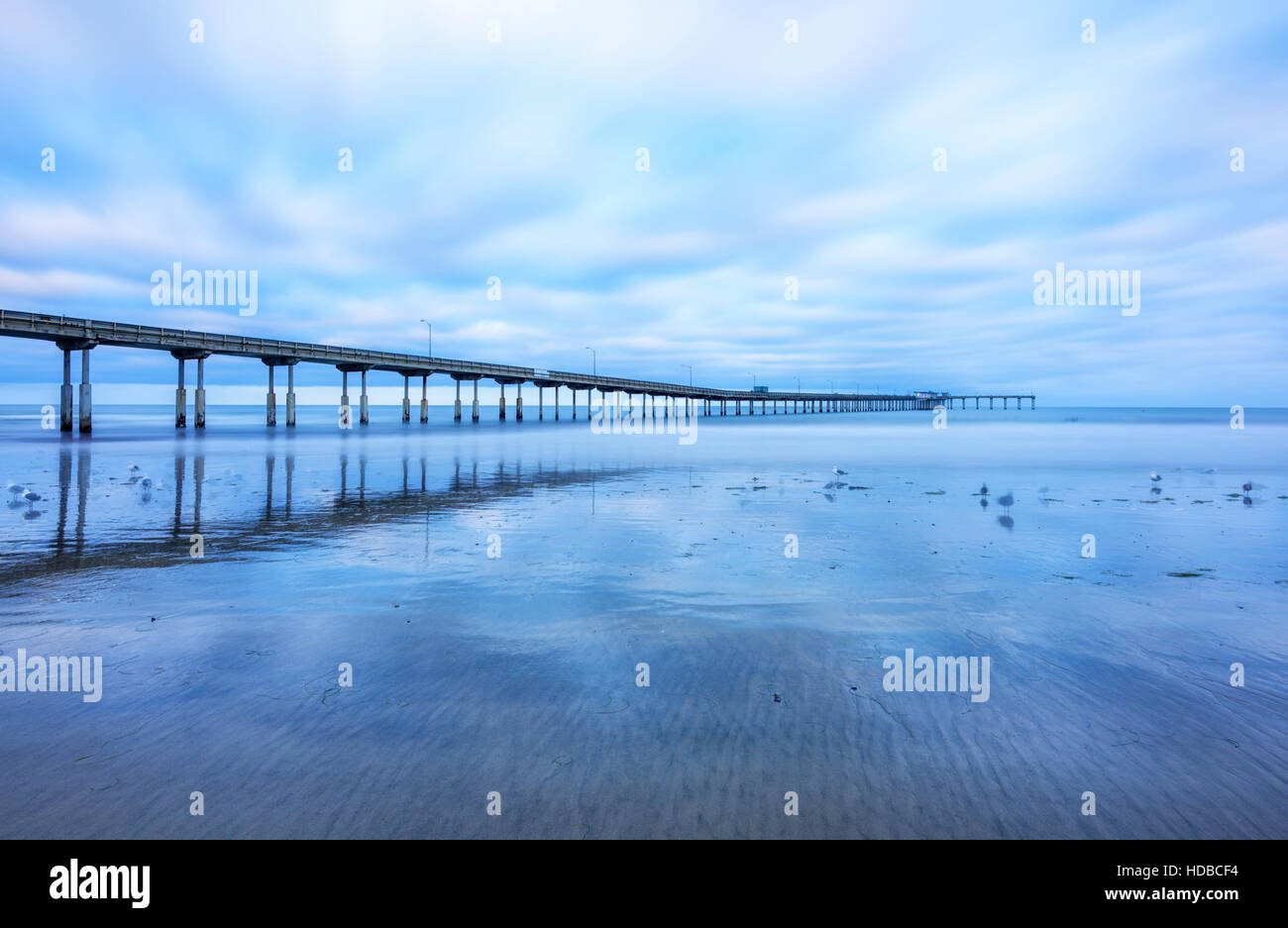 Ocean Beach Pier, San Diego, Kalifornien, USA. Stockfoto