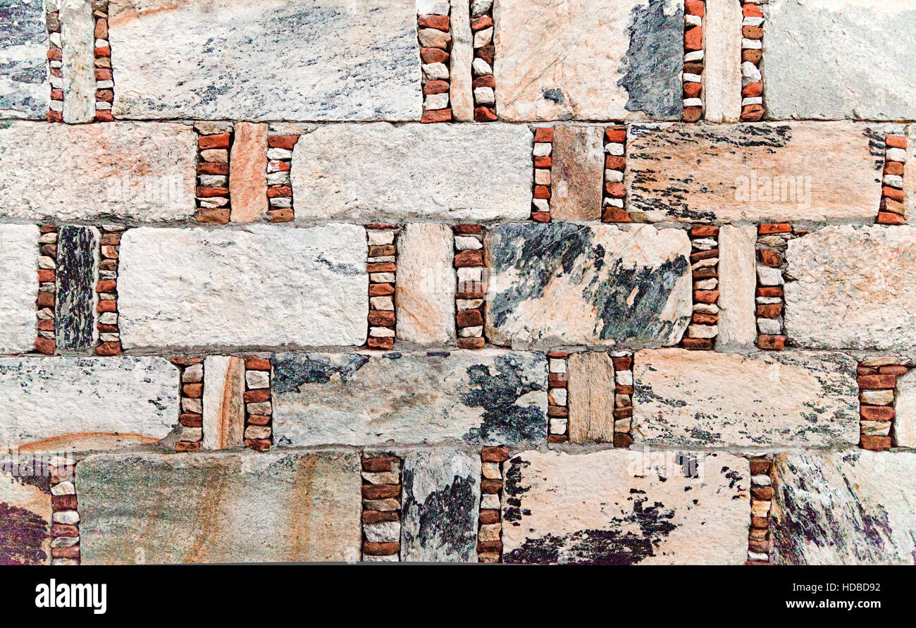 Alten verwitterten Steinwand für Hintergrund oder Textur Stockfoto Alten verwitterten Steinwand für Hintergrund oder Textur Stockfoto