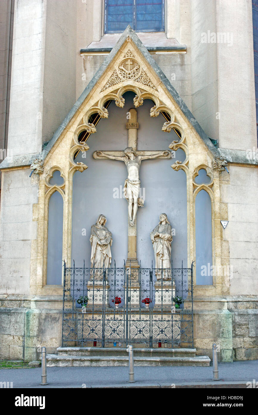 Blick von der Kirche des Hl. Franziskus, Detail, Zagreb, Kroatien Stockfoto