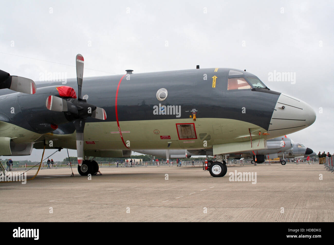 Niederländische Marine P-3C Orion auf dem Display am 4. Juni 2005 Auf nas Valkenburg, Niederlande. Stockfoto