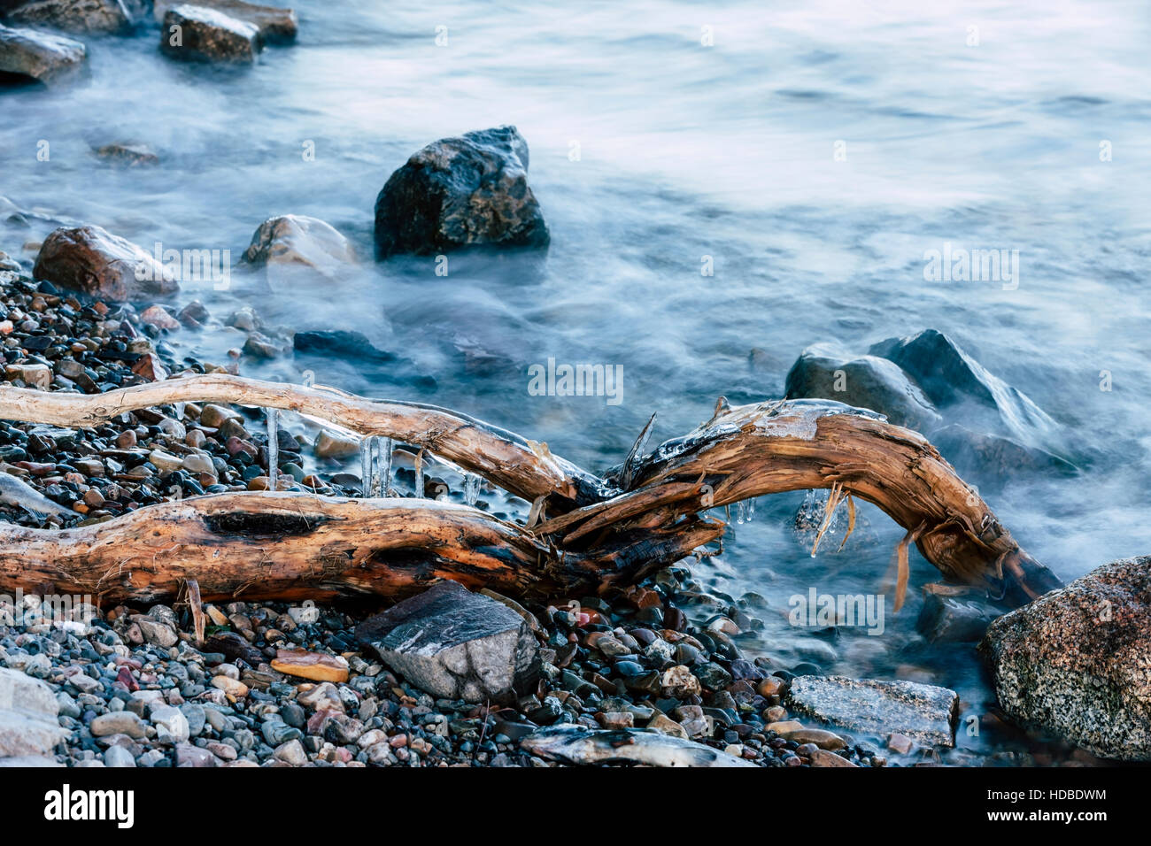 Eis auf AST See. Stockfoto