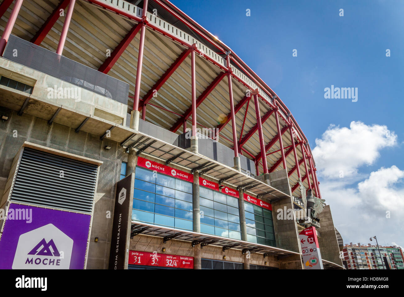 Estadio da Luz ist Heimat von Benfica, die größte Fußball-Nationalmannschaft in Portugal Stockfoto