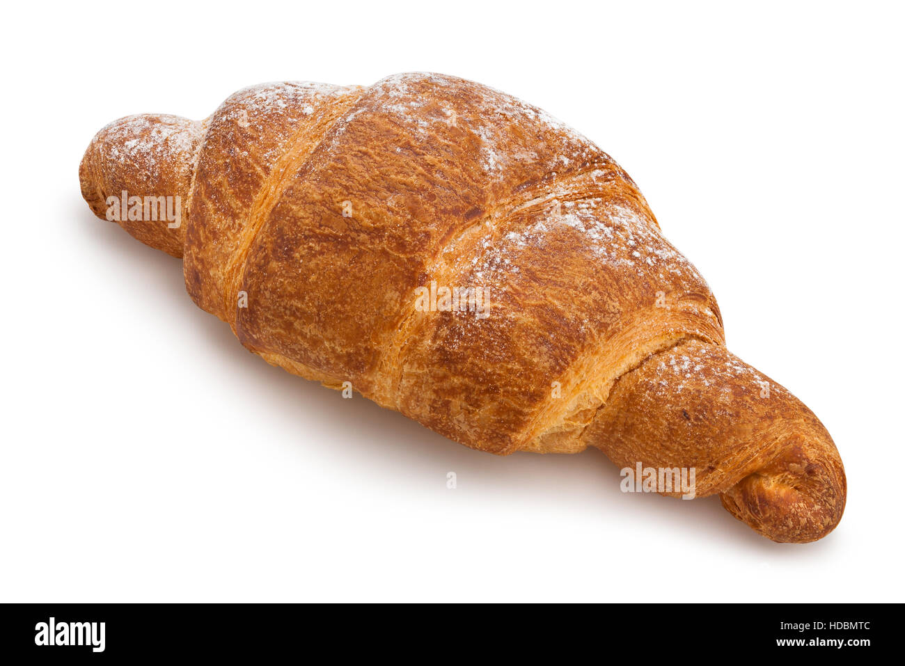 Croissant, isoliert Stockfoto