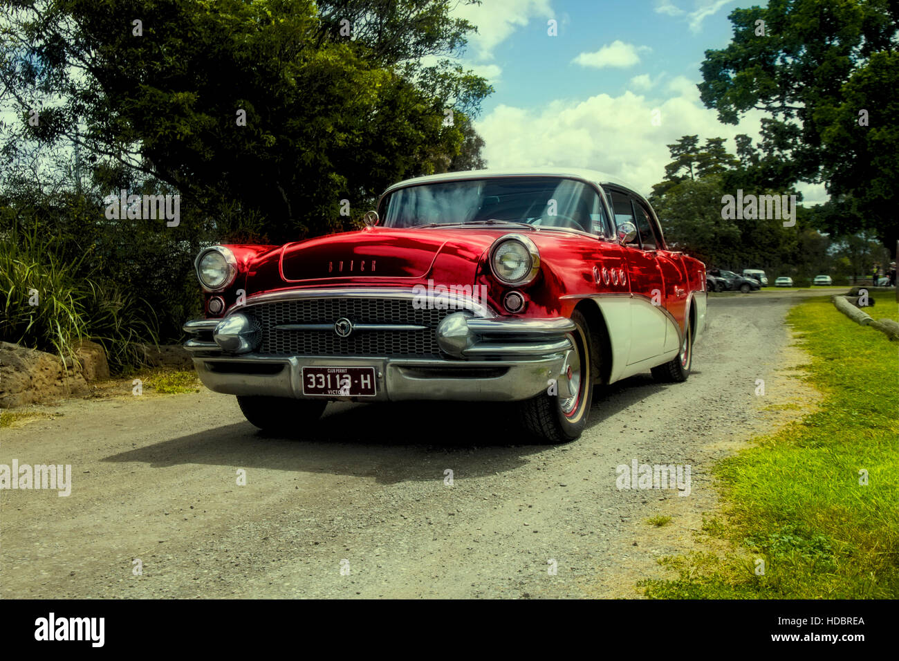 Buick Oldtimer auf der Parade in Melbourne-Rallye Stockfoto