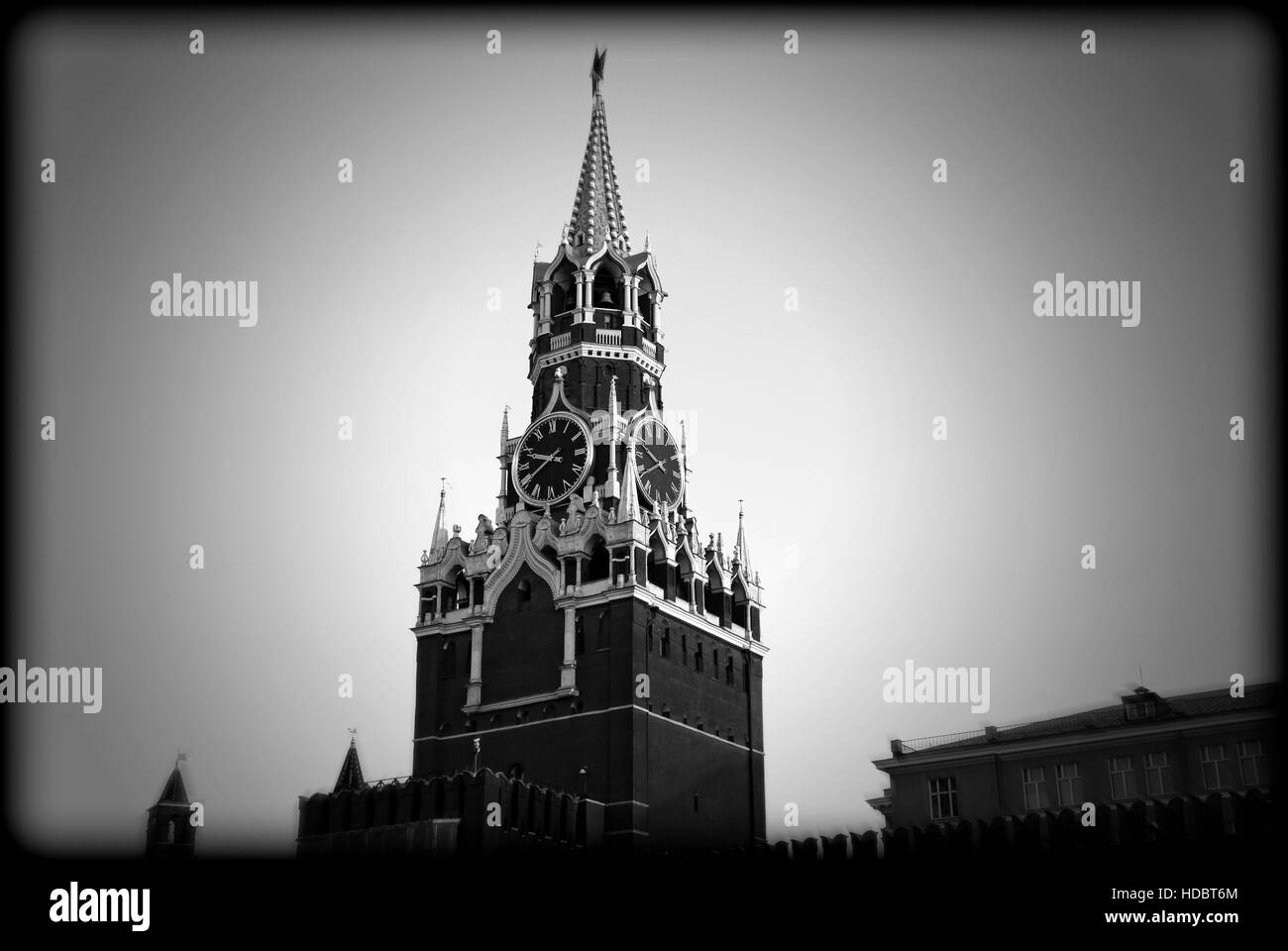 Spasskaja-Turm des Kreml in Moskau Stockfoto