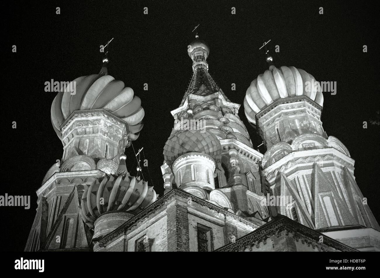 Kuppel der Basilius Kathedrale in Moskau Stockfoto