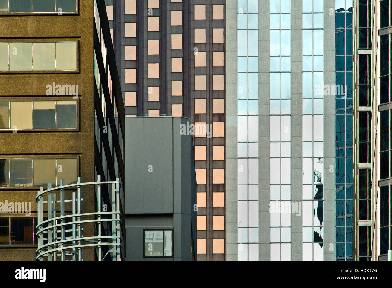 Beton und Glas Türme in der Innenstadt von Toronto Stockfoto
