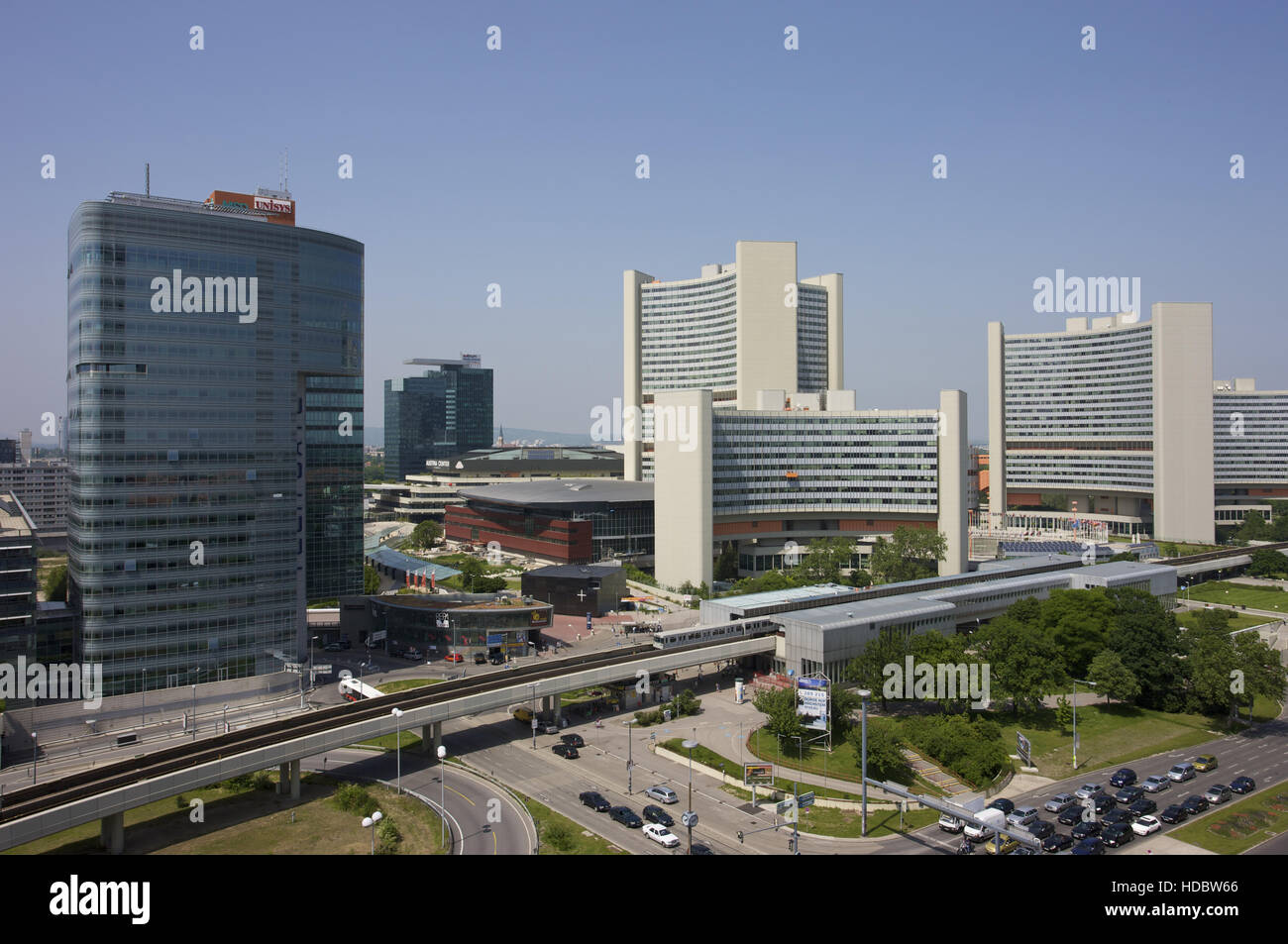 UNO-City in Wien, Österreich, Europa Stockfoto