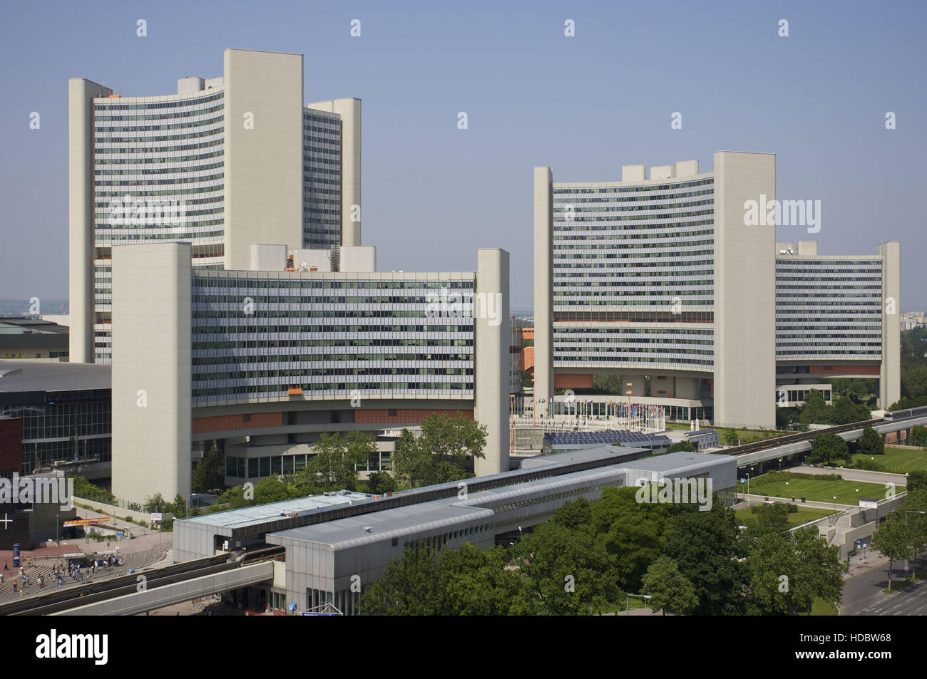 UNO-City in Wien, Österreich, Europa Stockfoto