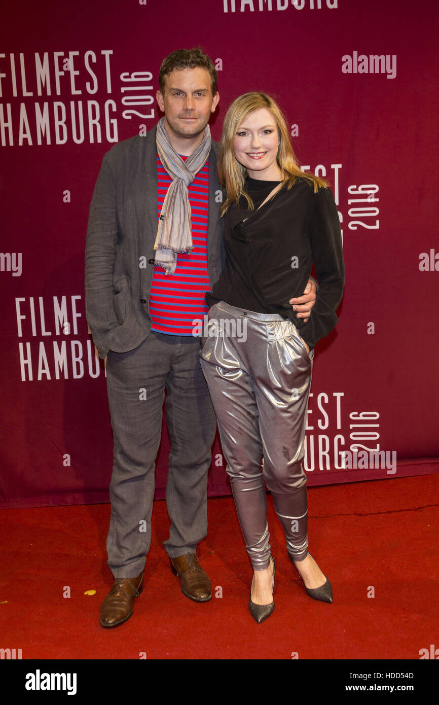 Prominenten Besuch der Hamburger Filmfest 2016 bei Cinemaxx Featuring: Sebastian Bezzel, Johanna Christine Gehlen Where: Hamburg, Deutschland bei: 30 Sep 2016 Stockfoto