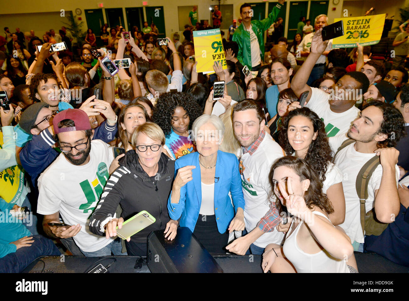 Grünen Präsidentschaftskandidaten Jill Stein am Miami Dade College, Wolfson Chapman Hall Featuring spricht: Jill Stein wo: Miami, Florida, USA bei: 1. Oktober 2016 Stockfoto