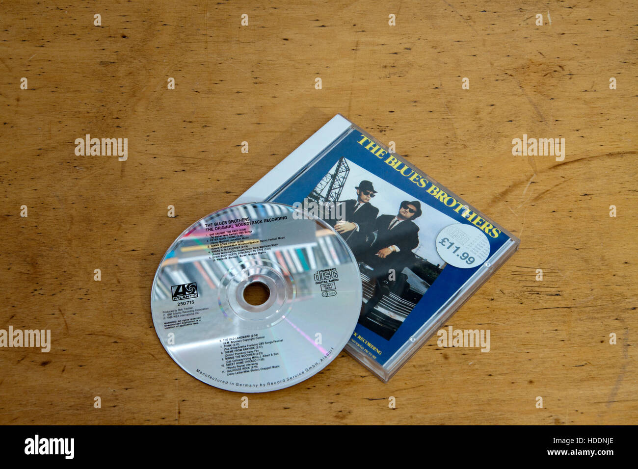 Die Blues Brothers-original-Soundtrack auf CD Stockfoto
