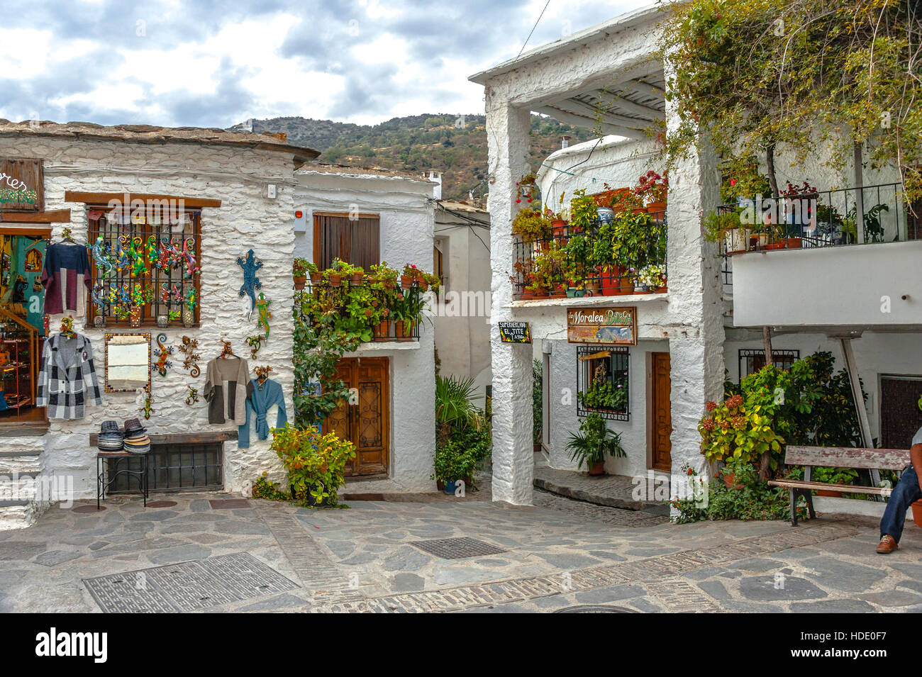 Legen Sie in Pampaneira, Region der Alpujarra, Andalusien, Spanien Stockfoto