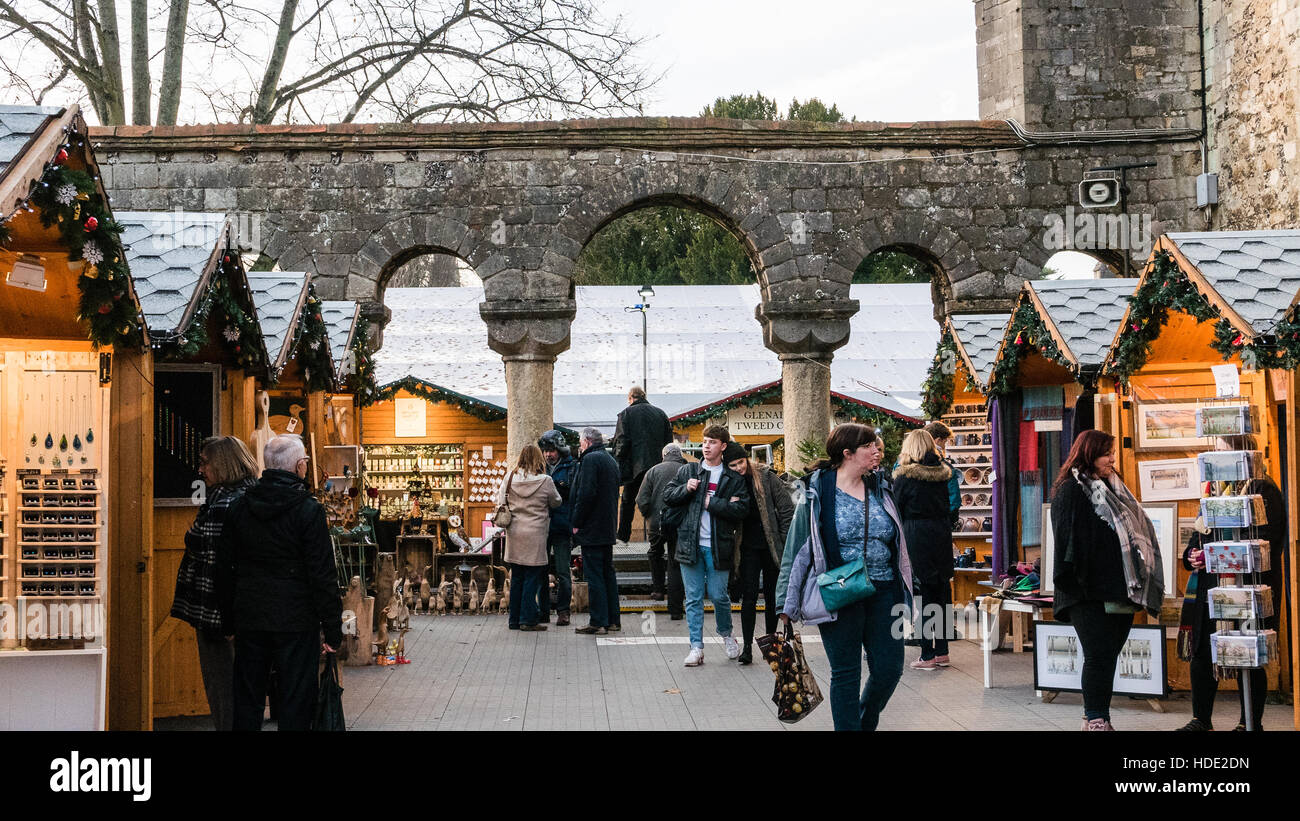 Winchester Weihnachtsmarkt Stockfoto