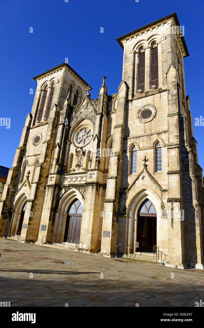 Die Kathedrale von San Fernando in San Antonio, Texas Stockfoto
