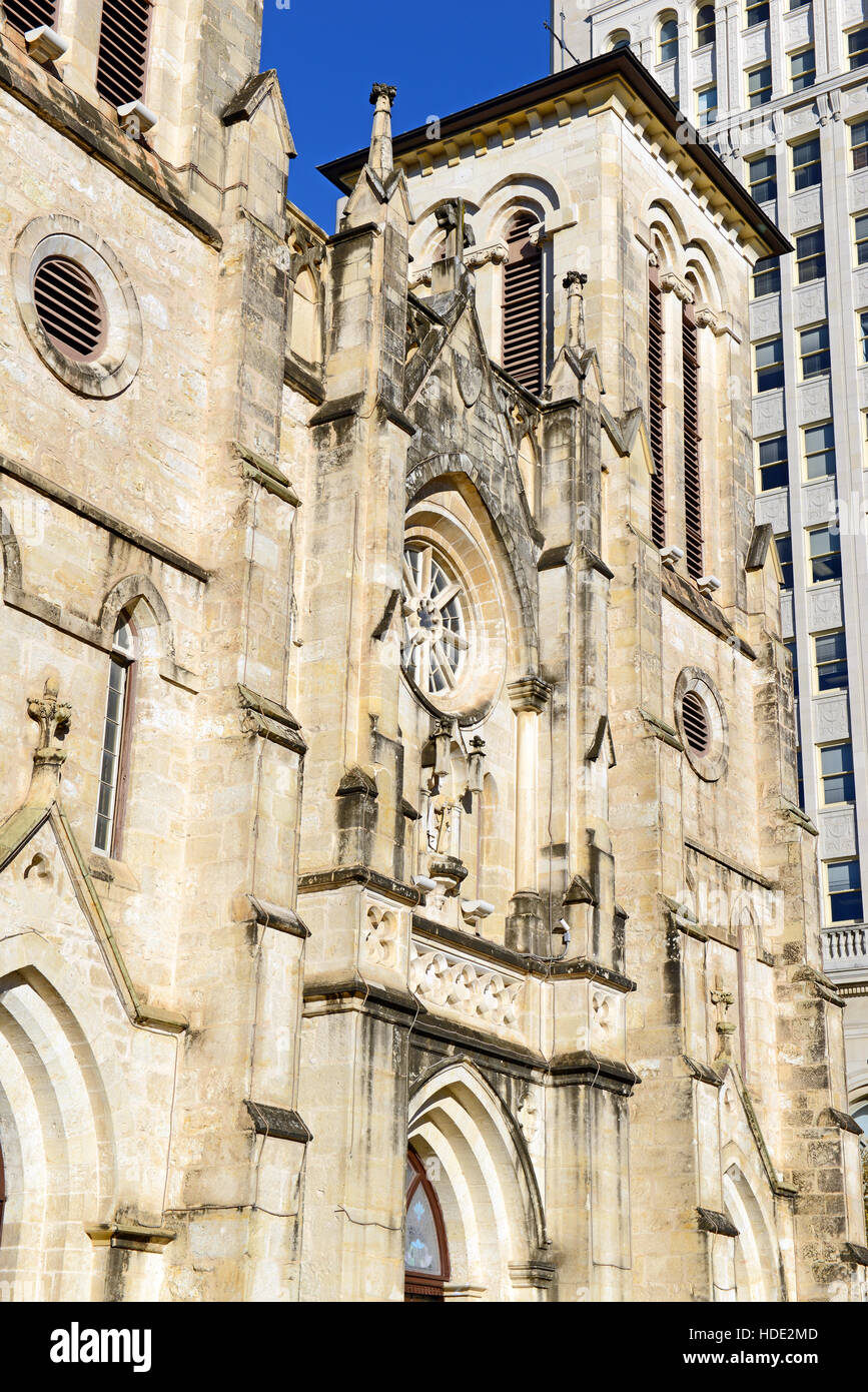 Die Kathedrale von San Fernando in San Antonio, Texas Stockfoto