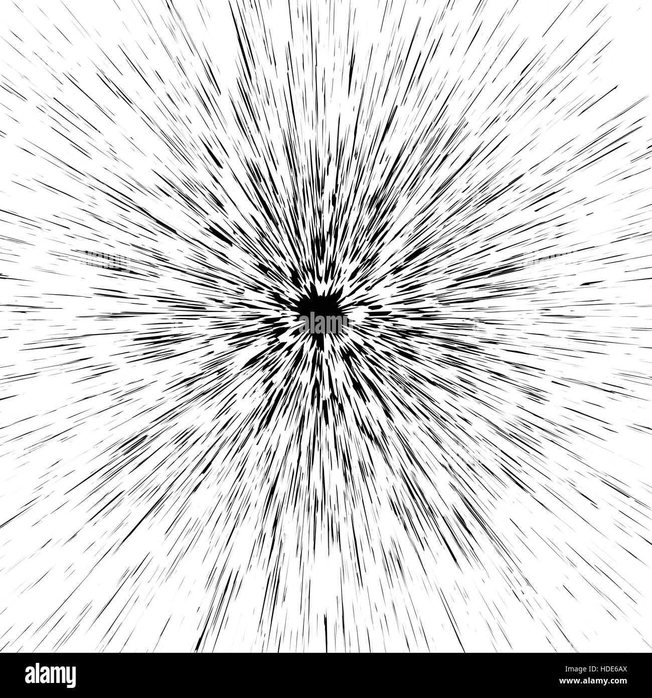 Radial Grunge spritzte, spritzte Nasslack-Effekt. Spritzwasser Tinte Element. Stock Vektor